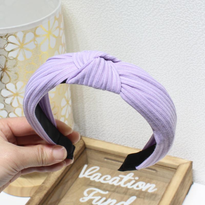 Fabric headband female Yiwu headdress jewelry autumn and winter feeling wide edge versatile high skull top headband hairpin
