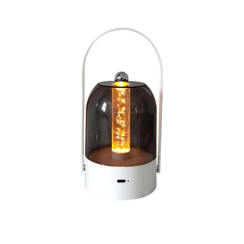 Type‑C Rechargeable Portable Camping Lantern, Stylish Minimalist 3‑Color Dimmable Ambient Night Light for Indoor Outdoor Decoration