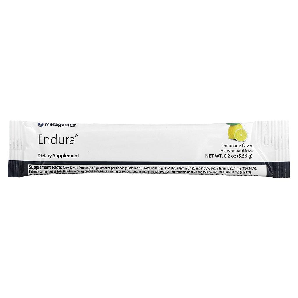 Endura, Lemonade, 30 Packets, 5.56G (0.2Oz) Each