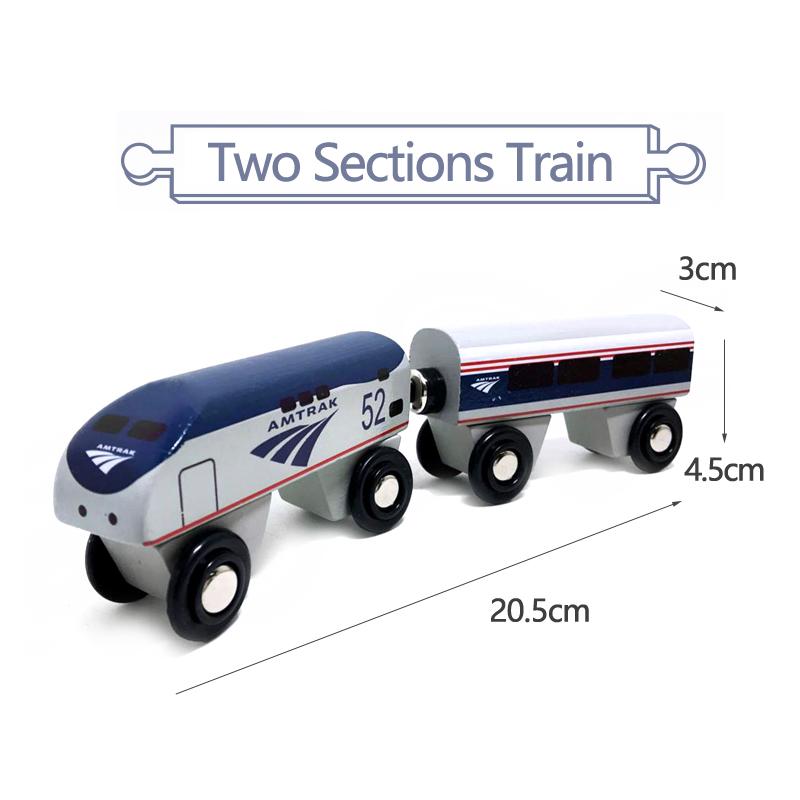 Hot Train Kit Magnetic Toy Car Childrens Track Accessories Manual Sliding Puzzle Wooden Compatible With Various Track Gift W10