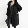Elegant Women Trench Coat Lightweight Double Breasted Windproof Mid Length Plus Size Solid Color Trenchcoat