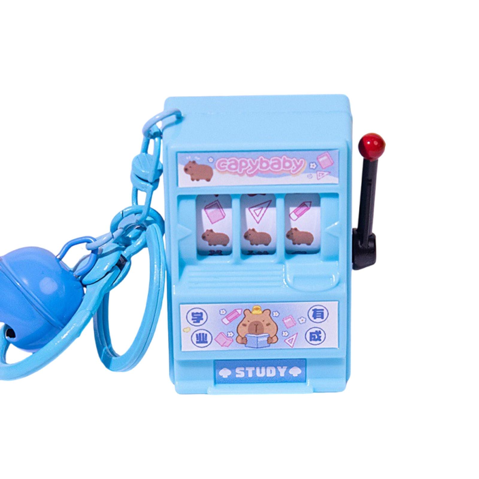 

Capybara Cartoon Fruit Machine Game Keychain Причудливая Capybara Fruit Game Keychain сумка аксессуар для офиса и отдыха