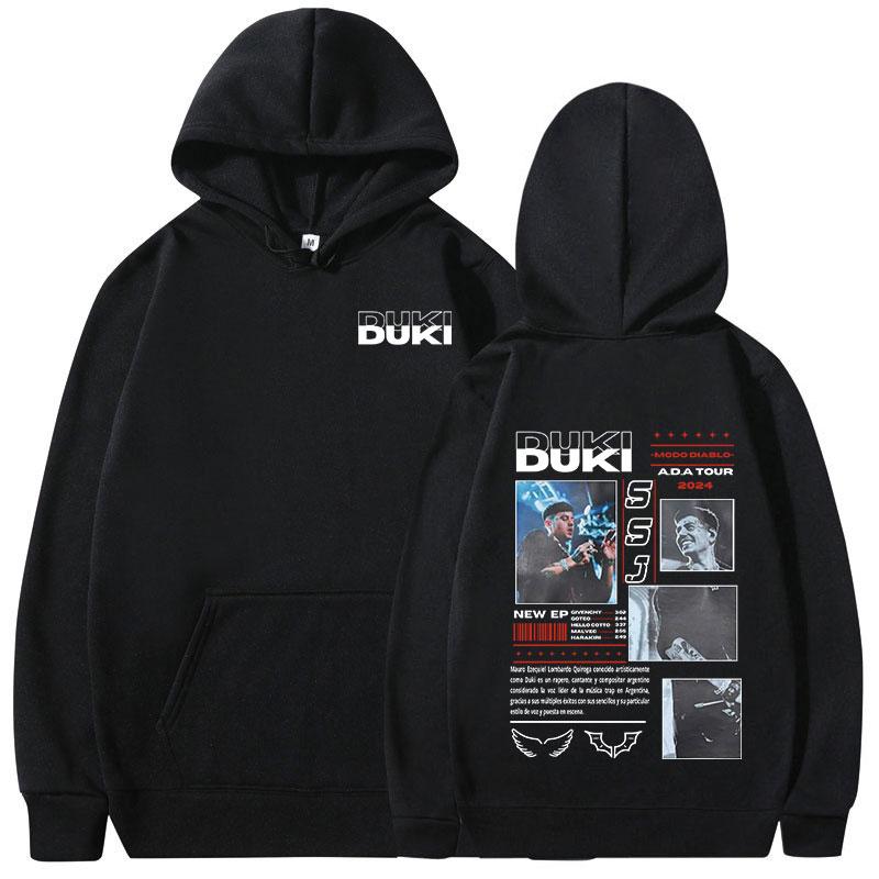 Duki Hip-hop Singer Rock Rap Classic Men Plus-size Sports Hoodie Street Harajuku Fashion Autumn Winter Long-sleeve Sweatshirt