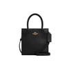 Cally 17 Gold Logo Pebbled Leather Music Score Tote Bag Women Tote Black 5692-IMBLK