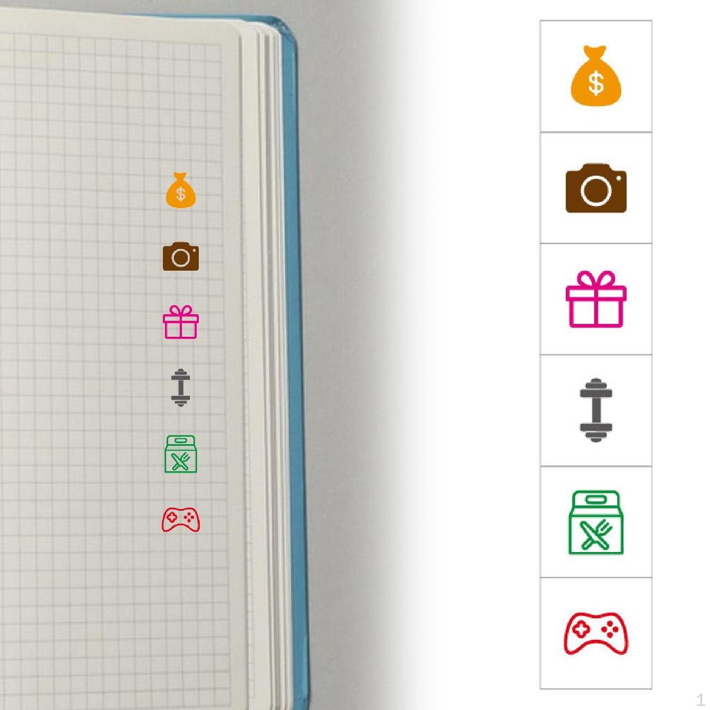 Cartoon Stamps Art Crafts DIY Accessories Self Inking for Journals Card Making