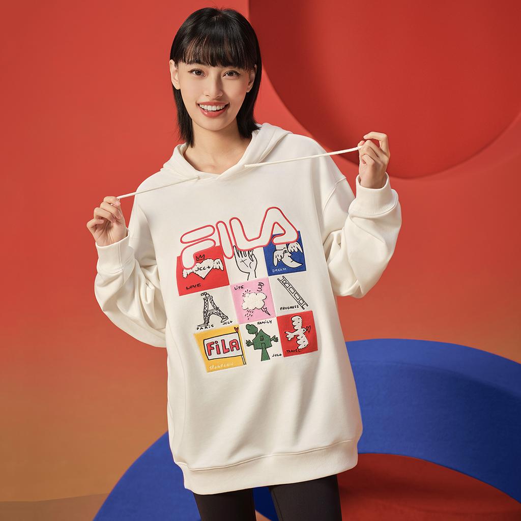 FILA ORIGINALE Sweatshirt Unisex Cloud White F11U519204F-WT