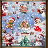 Christmas Window Stickers Set, Static Cling Glass Décor for Home
