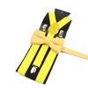 Men Kids Yellow Khaki Brown Suspender Bowtie Set Elastic Adjustable Y-Back Braces Straps Daily Father-Child Braces Accessory