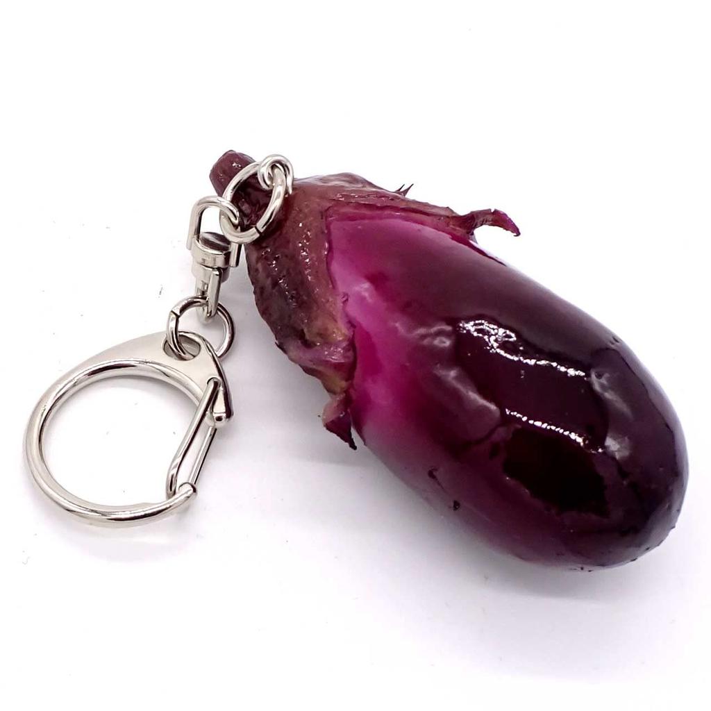 Food Sample Keychain Eggplant Looks Like You Want To Eat It 347K [Coconut Accessories] -