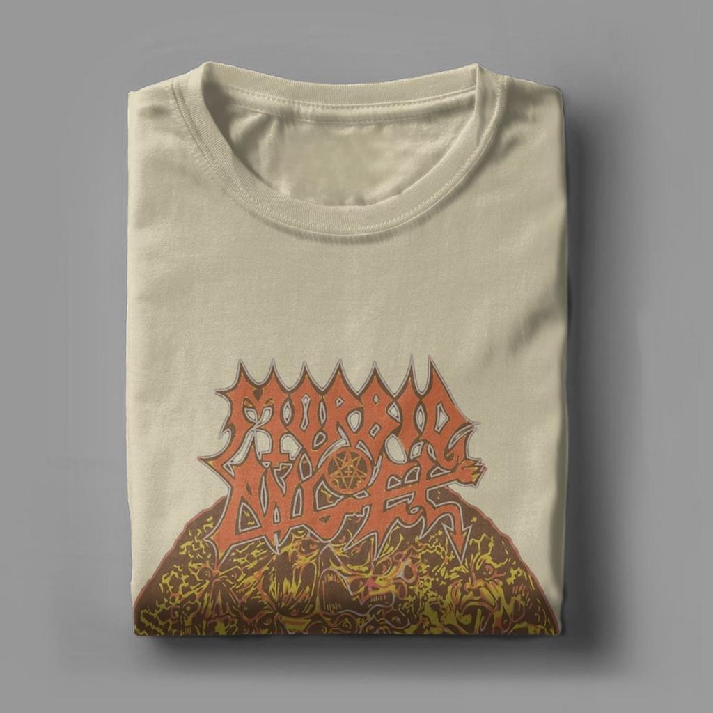 Herren T-Shirts Morbid Angel Lustig Reine Baumwolle T-Shirts Kurzarm Band T-Shirt Rundhals Kleidung Geschenkidee