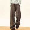 Old Qianfeng herringbone casual pants men's autumn and winter new American retro drape versatile straight wide-leg trousers