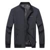 Spring and Autumn New Men's Outdoor Casual Stand Collar Jacket Middle-aged Business Casual Jacket Simple Casual Style Jacket