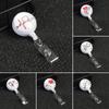 1pc High Quality Retractable Office Supplies Key Ring Nurse ID Name Card Lanyards Badge Holder