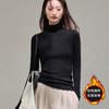 Womens High-Neck Long Sleeve T-Shirt With Brushed Modal Fabric Warm Soft Base Layer Winter