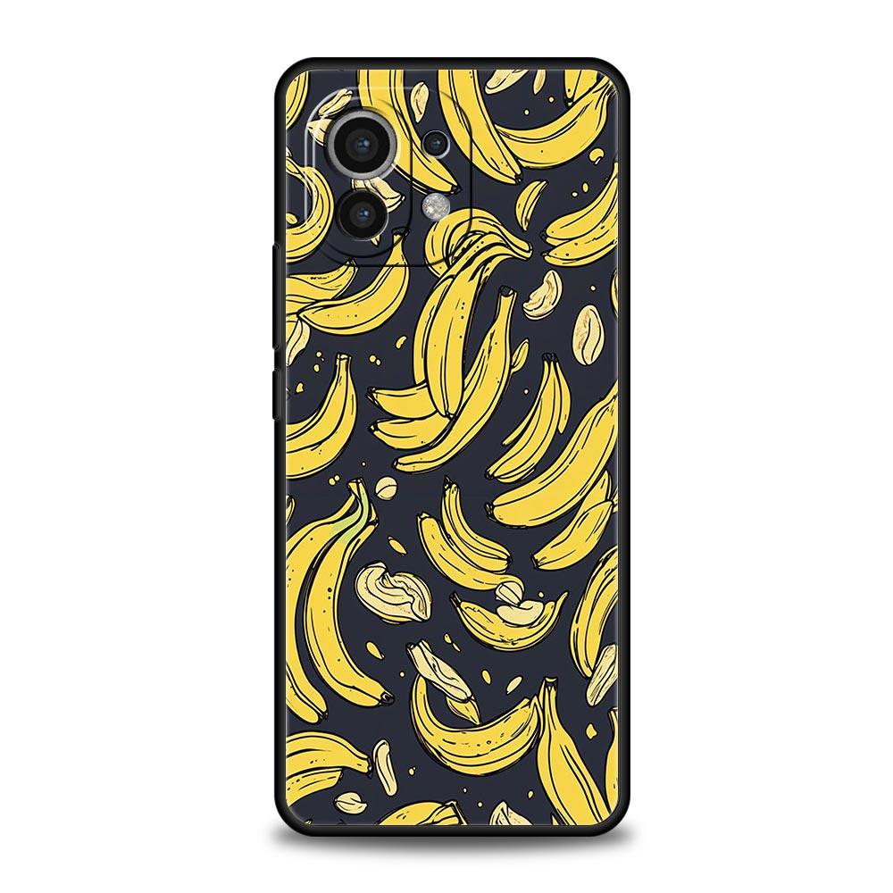 Funny Bite Apple Banana Phone Case Cover for Xiaomi Mi 17 Pro Max 15 14 13 12 11 Ultra 15T 14T 13T 12T Pro Lite Soft TPU Shell
