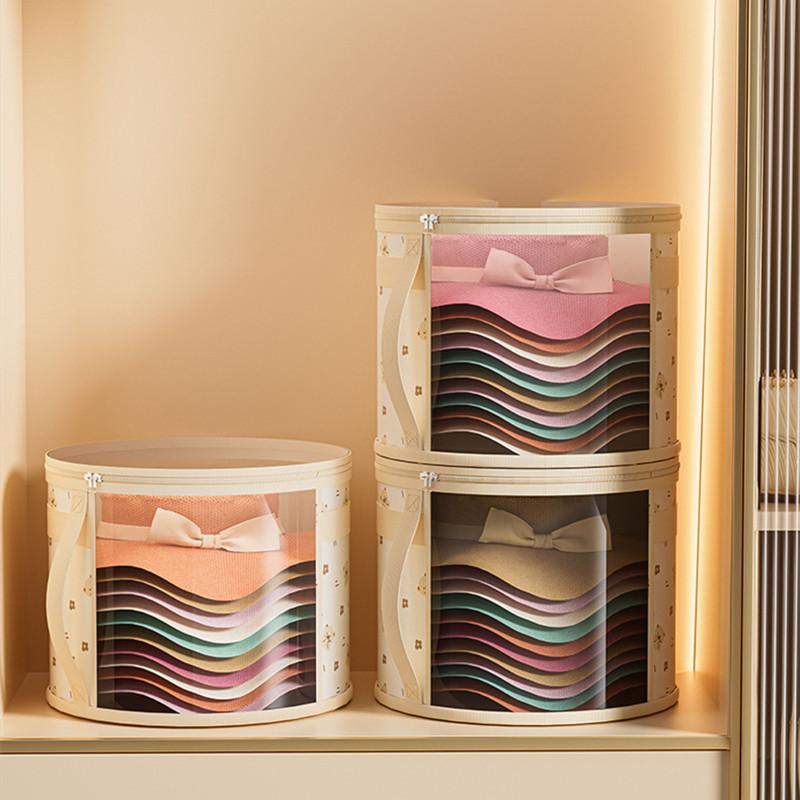 Hat Box Convenient Round Travel Hat Box Organizer Wear-Resistant Storage Organizer Organizador
