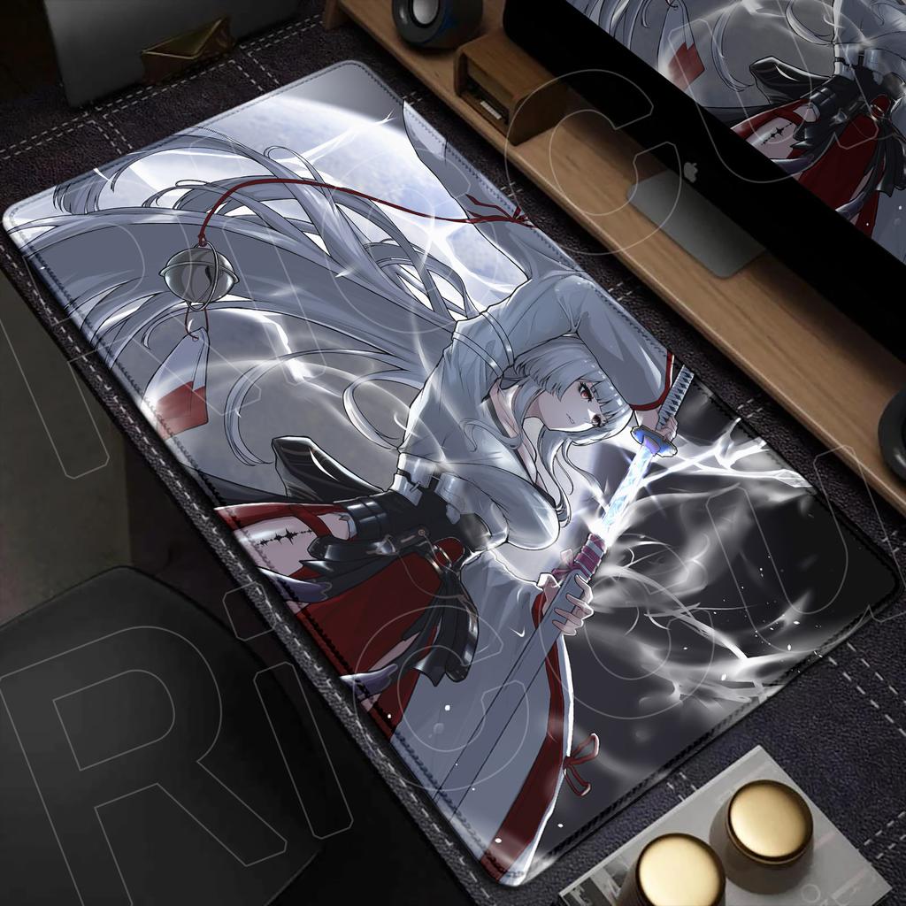 XXL Hiyuki Wuthering Waves Gaming Mouse pad PC accessories Computer keyboard Anime Non-slip Rubber HD Printing Desk Mat carpet