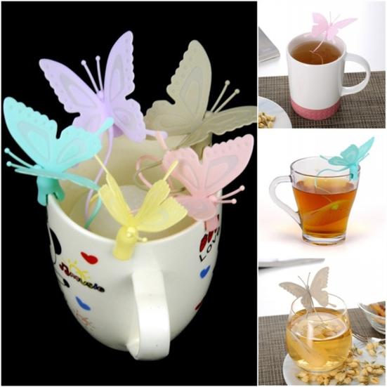 Silicone Butterfly Strainer Tea Shaped Tea Infuser for Filter Gift Tea Lover
