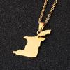 Trinidad & Tobago Stainless Steel Drip Oil Pendant Necklace for Men & Women
