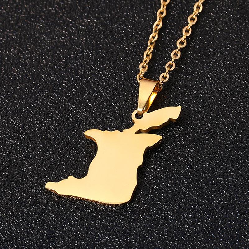 Trinidad & Tobago Stainless Steel Drip Oil Pendant Necklace for Men & Women