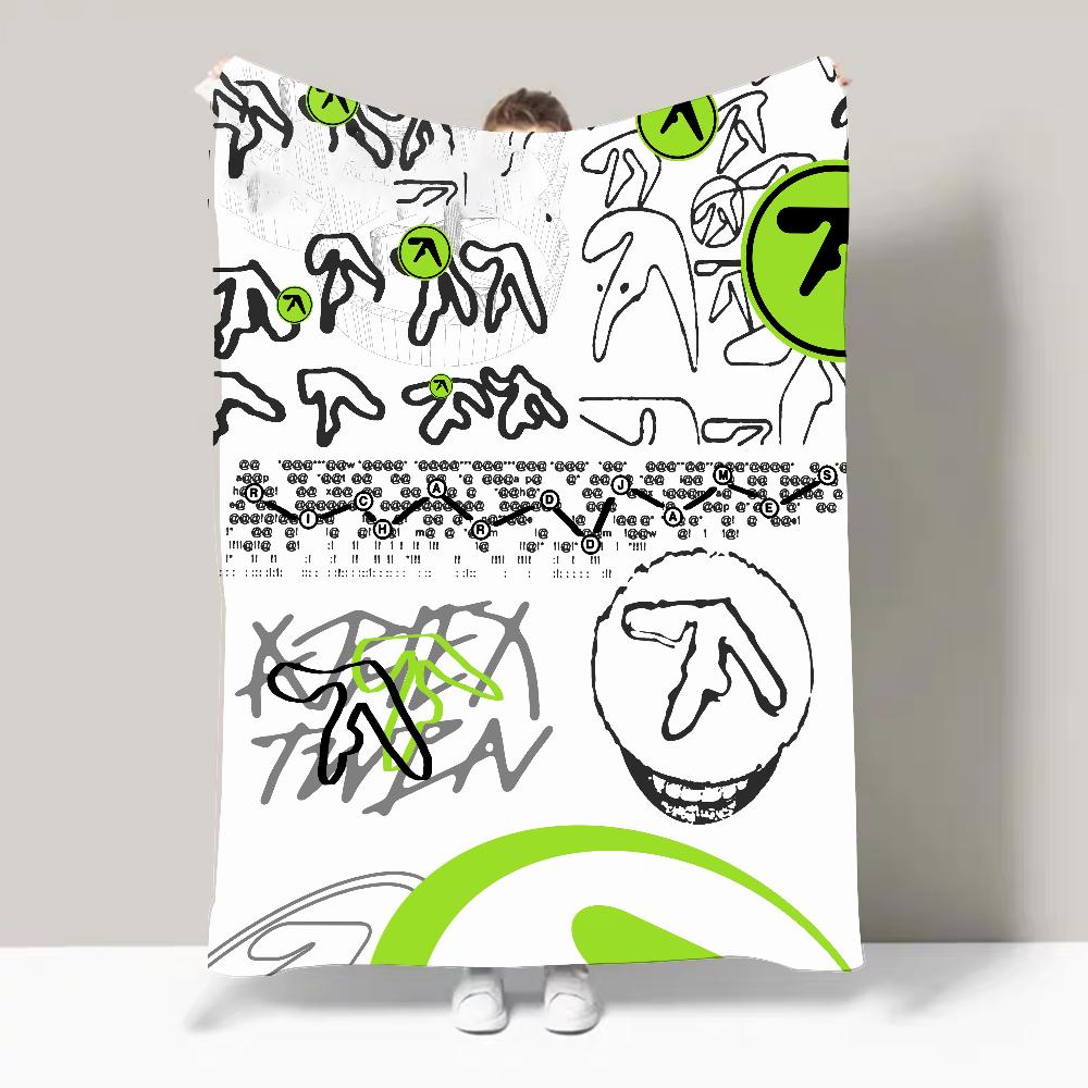 Hot Singer Electronic Master A-Aphex Twin Blanket Design Lightweight  For Dorms, Naps, Living Room, Office,Sofa,All-Season
