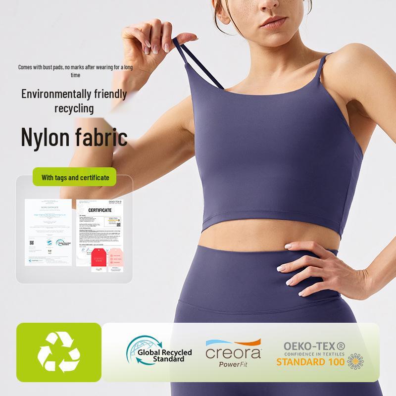 

Women s Eco-Friendly Yoga Vest - High Elastic Fitness Top for Spring/Summer Small