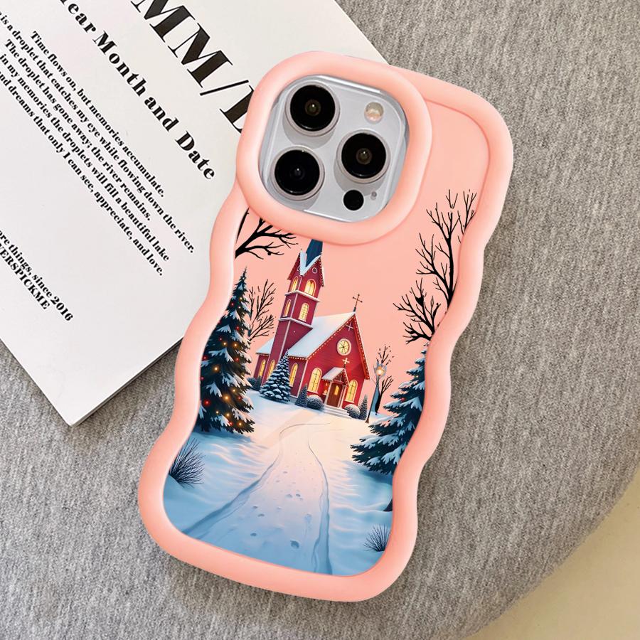 Winter Snow Merry Christmas Soft Phone Cover Case for iPhone 15 Plus 14 16 Pro Max 11 XR 12 8 17 Air 13