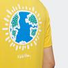 Adidas Neo Geometric Logo Print Sports T-Shirt Men Tops Solar-Yellow HD7270