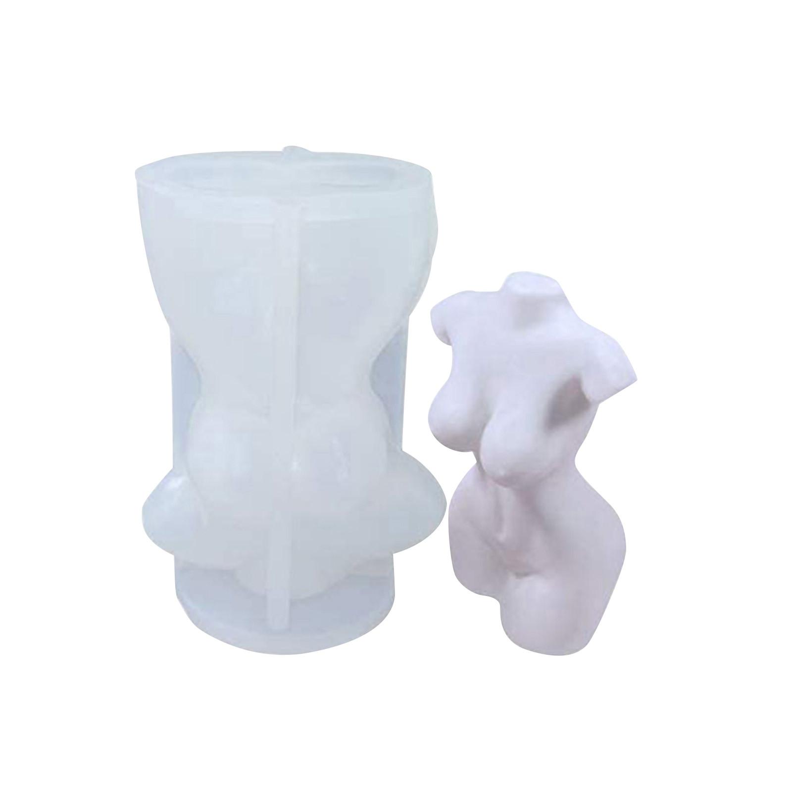 Силиконовая форма для свечей, форма тела, женская силиконовая художественная форма для тела, DIY формы тела белый