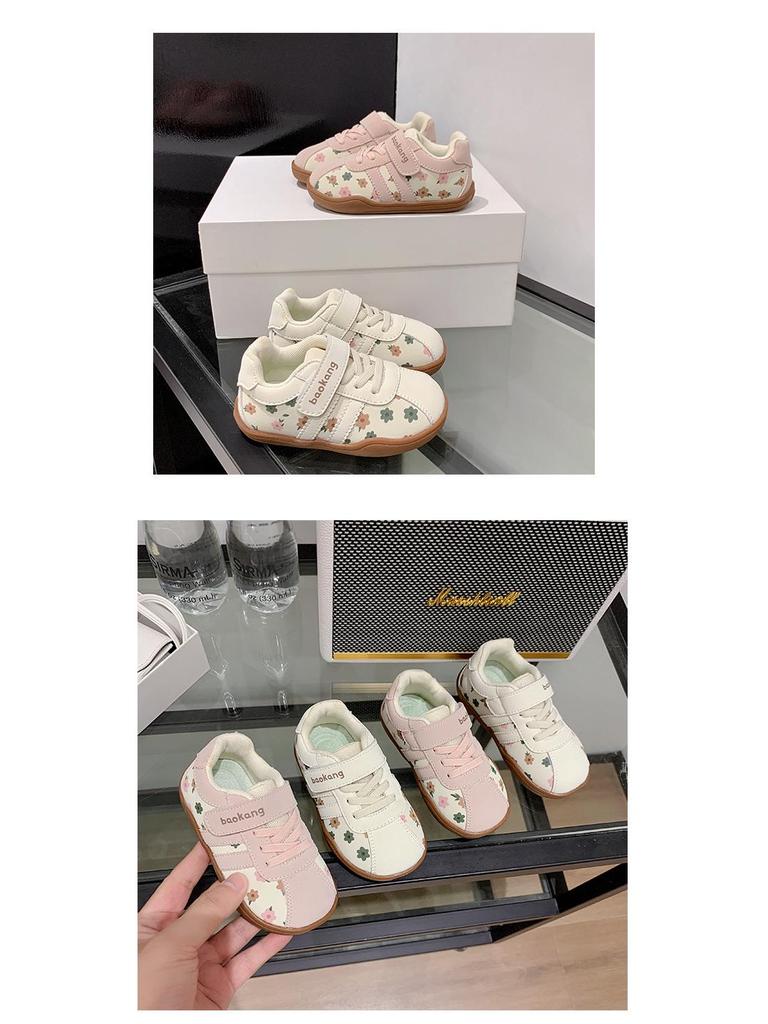 AGAN Girls' Non-Slip Soft Sole Toddler Board Shoes - 2025 Autumn Casual Sport Style