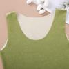 Women Winter Sleeveless Thermal Tank Top Basic Double Layer with Square Neck Warm Camisole Front and Back Pockets