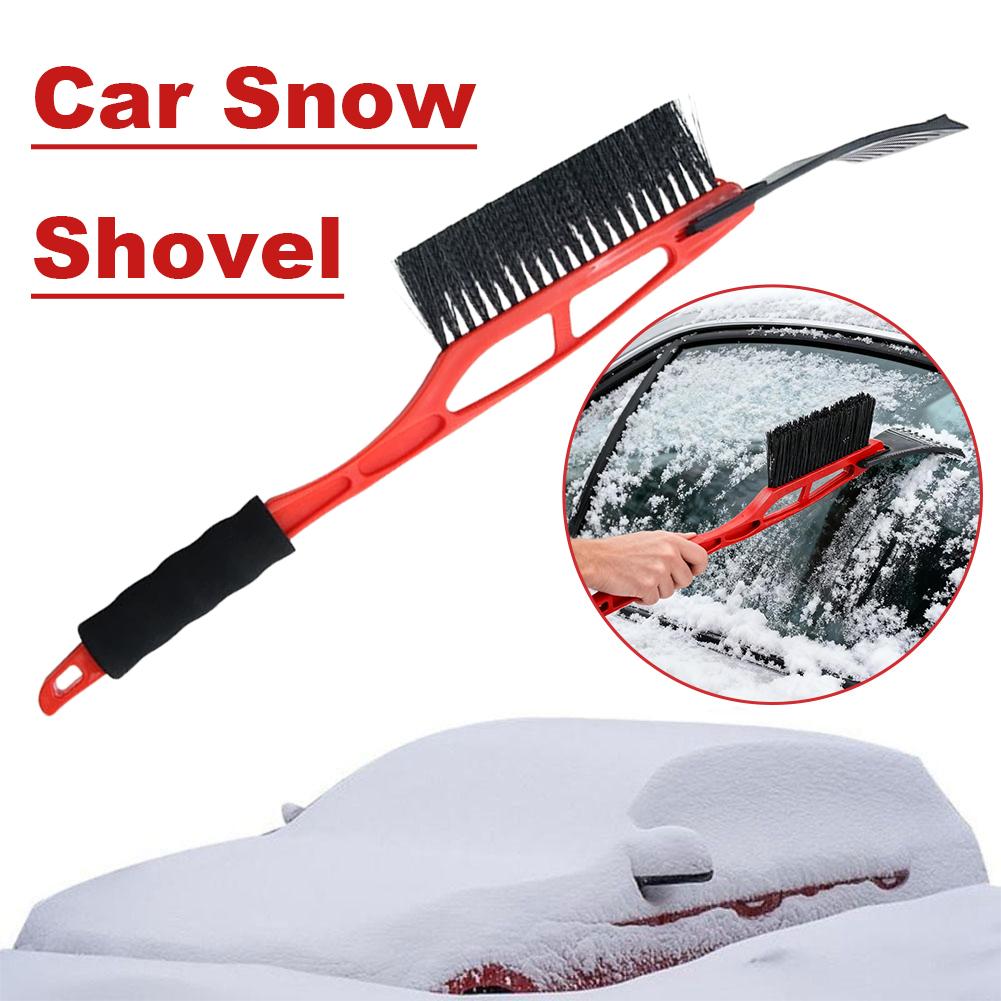 Car Snow Shovel, Ice Scrape, Winter Car Snow Brush Glass Car Windshield Cleaning Removal, Tools Vehicle Frost E2M7