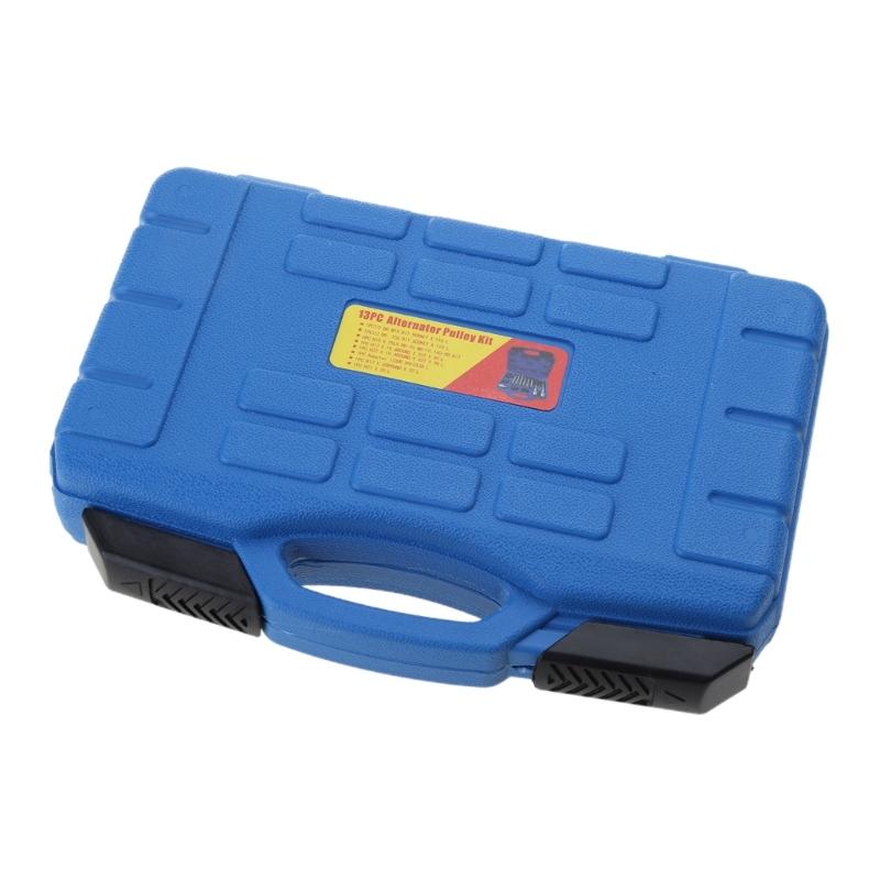 13 Pcs Alternator Engine Auto Tool Set Metal Alloy Alternator Pulley Removal Tool Fitting For Auto Vehicles