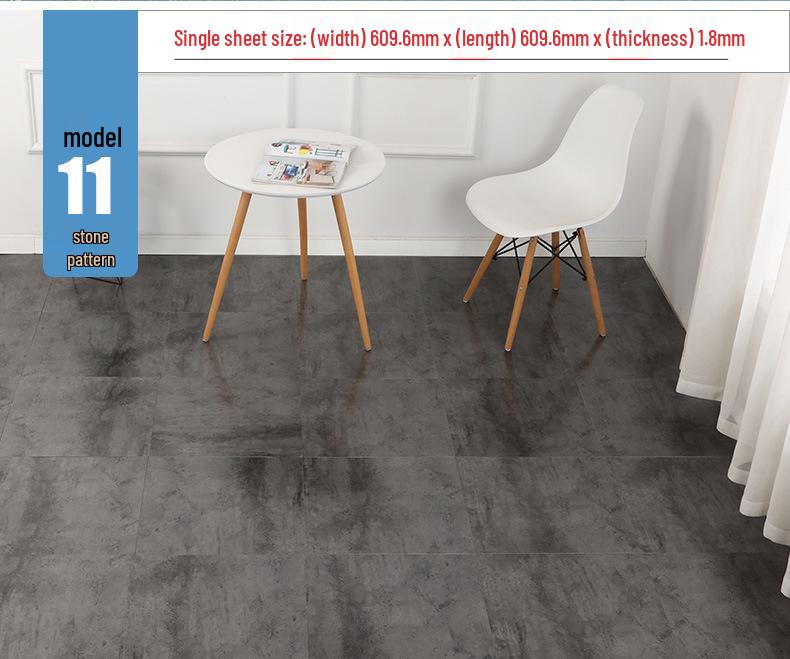 מדבקת רצפת אבן ויניל עמידה למים עם הדבקה עצמית: כיסוי PVC עבה ועמיד בפני שחיקה לחדרי שינה