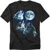 Popfunk Howling at The Moon Wolf Pack Unisex Erwachsenen T-Shirt