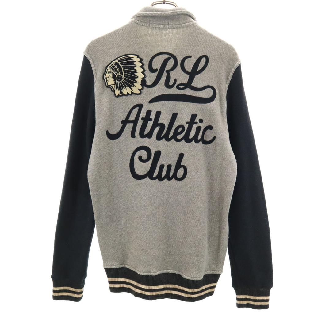 Ungetragen POLO RALPH LAUREN Baseballjacke mit Buchstaben-Patch S grau Herren Gebraucht