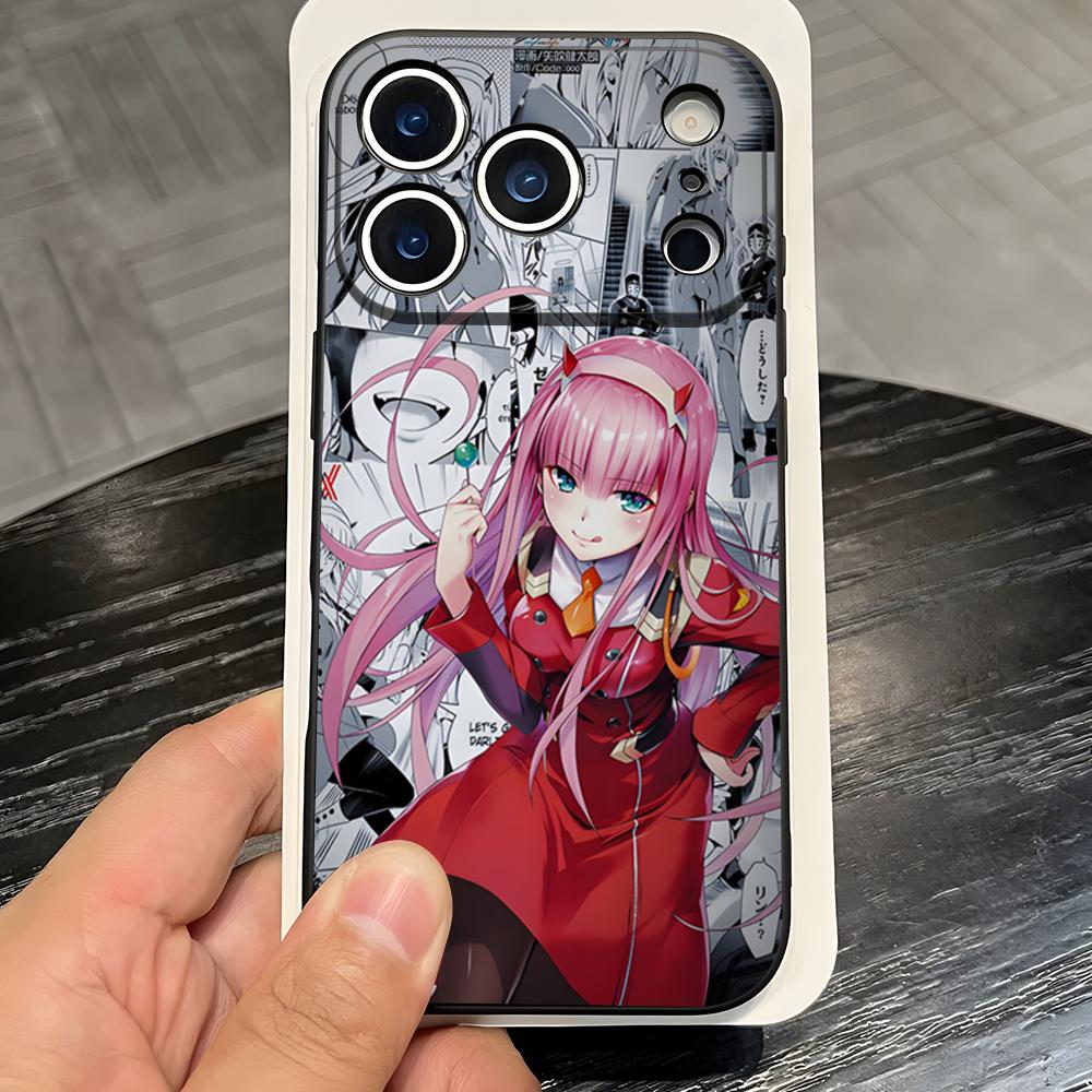 

Zero Two Darling In The FranXX Anime Phone Case For IPhone 17 Pro Max 16 15 14 Pro Max 13 11 X Xs Xr 8 7Plus Silicone Cover iPhone 14 Pro