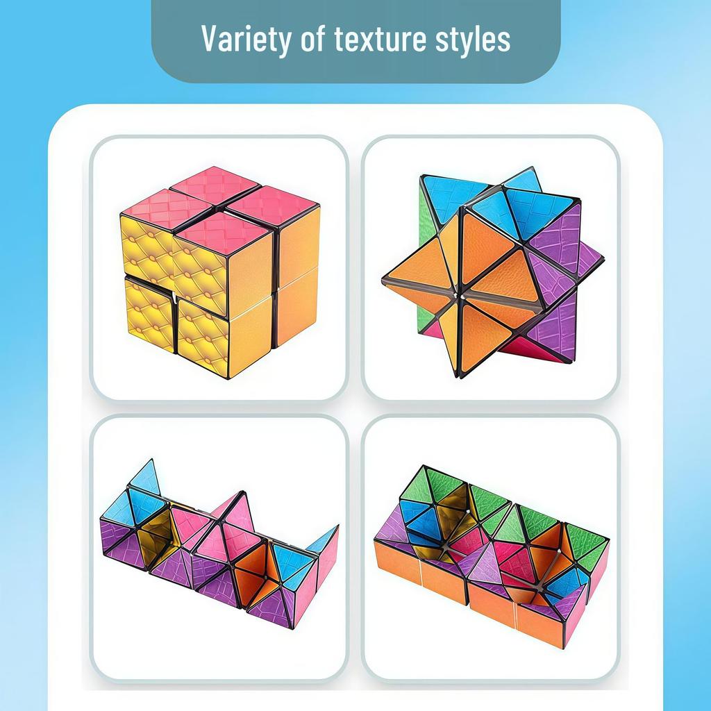 3D Geometric Magnetic Rubik's Cube: Endless Puzzle Toy for Kids' Cognitive Development