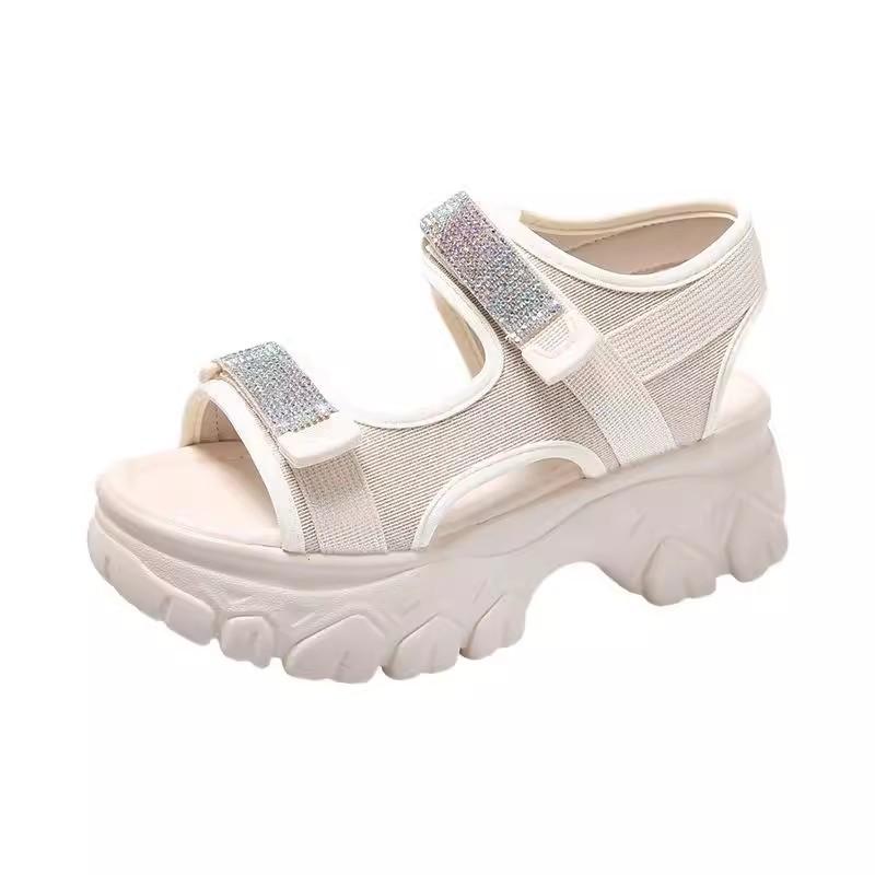 Summer New Dad Sandals Schoolgirl Platform Muffin Shoes Sports Soft-soled Beach Casual Shoes