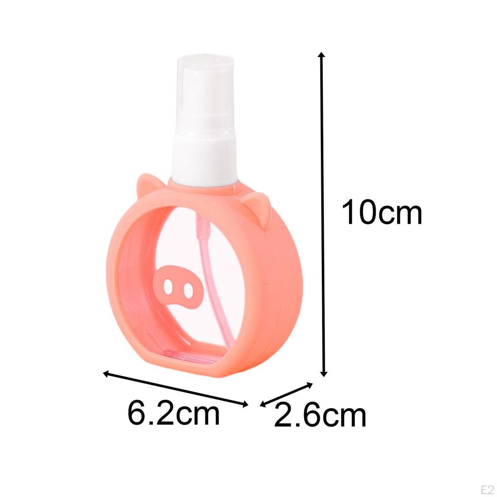 Mini Spray Bottle Cosmetics Separate 55ml Clear Leak Proof Durable Silicone Travel