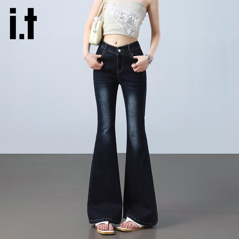 

Izzue it Женские джинсы с высокой посадкой, узкие, расклешенные XL