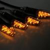 4 Stück Motorrad-Blinker, 14 LEDs, 12 V, bernsteinfarbene Lampe, Motorrad-Blinkerlicht, passend für Motorrad, Roller, Quad, Cruiser, Offroad