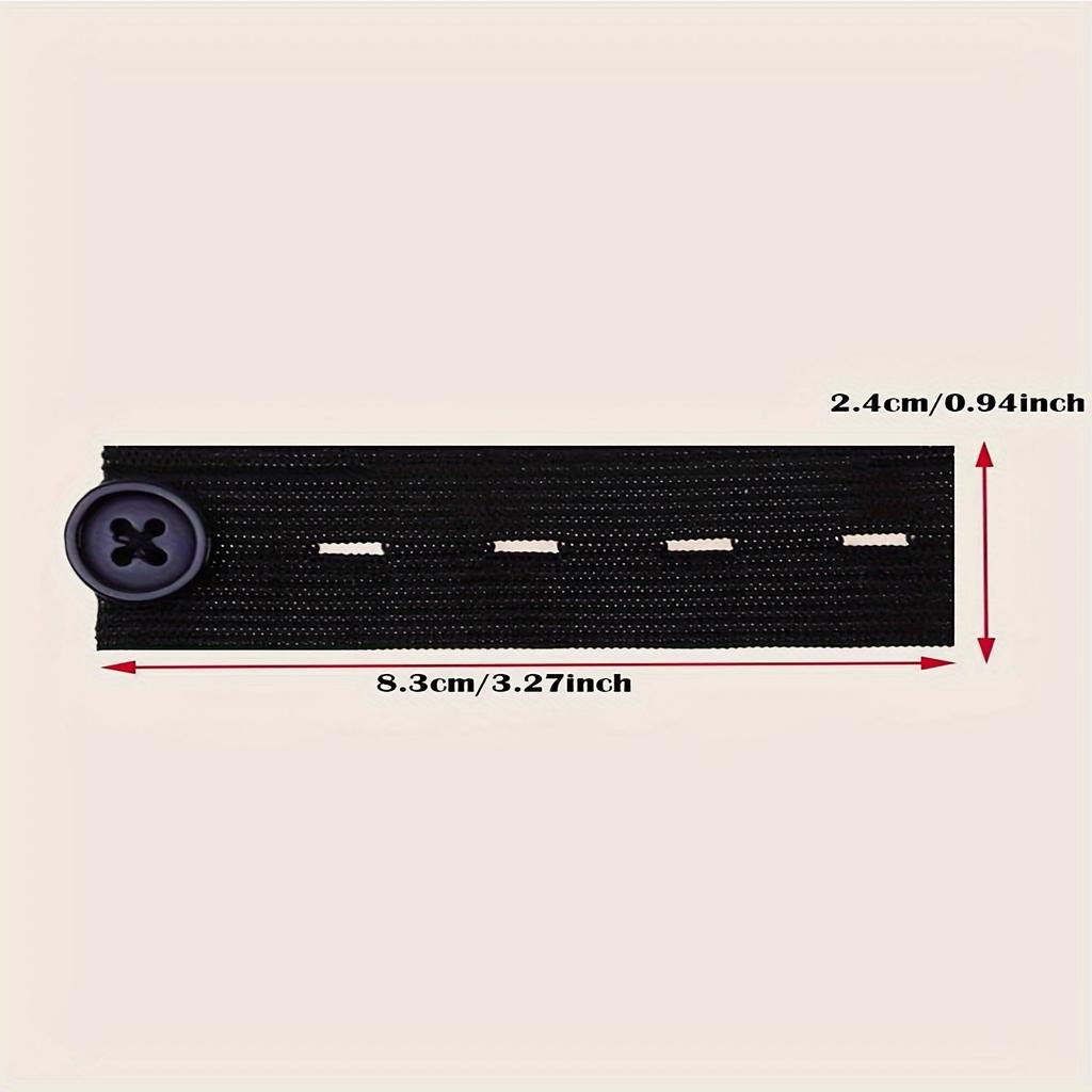 5 Pcs Pant Trousers Waist Expander Waistband Extender Button Elastic Adjustment Waist Button Belt Extension Buckle