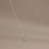Sterling Silver S925 Flower Pendant Necklace - Elegant Design, Original Niche Style Clavicle Chain.