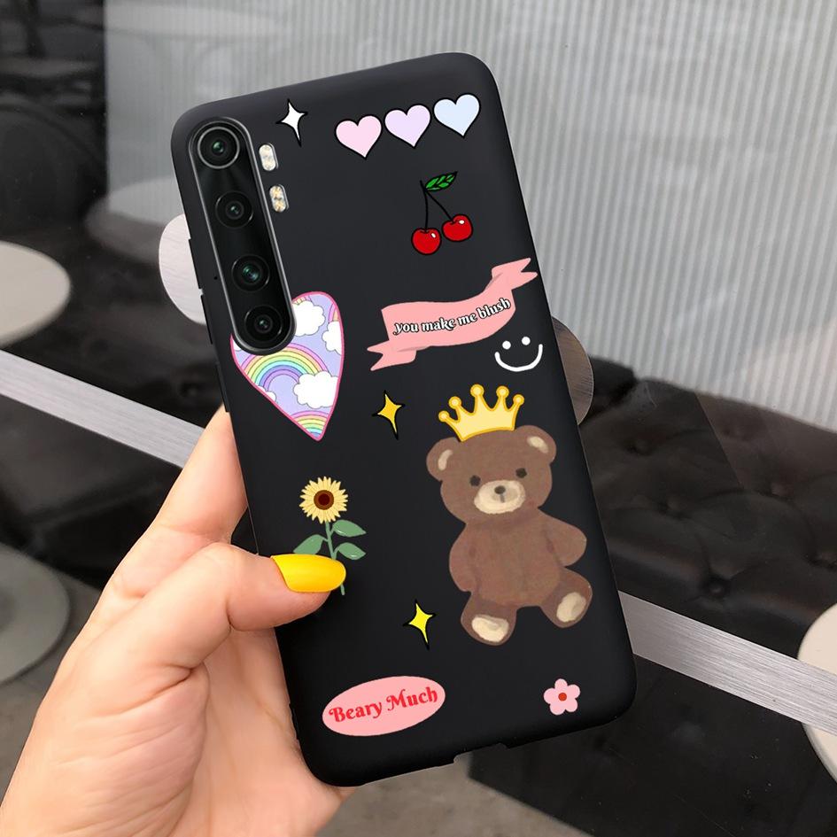For Xiaomi Mi Note 10 Lite Case 6.47" Fashion Cute Girls Painted Soft TPU Cover For Xiaomi Note 10 Lite MiNote10 Lite Phone Case