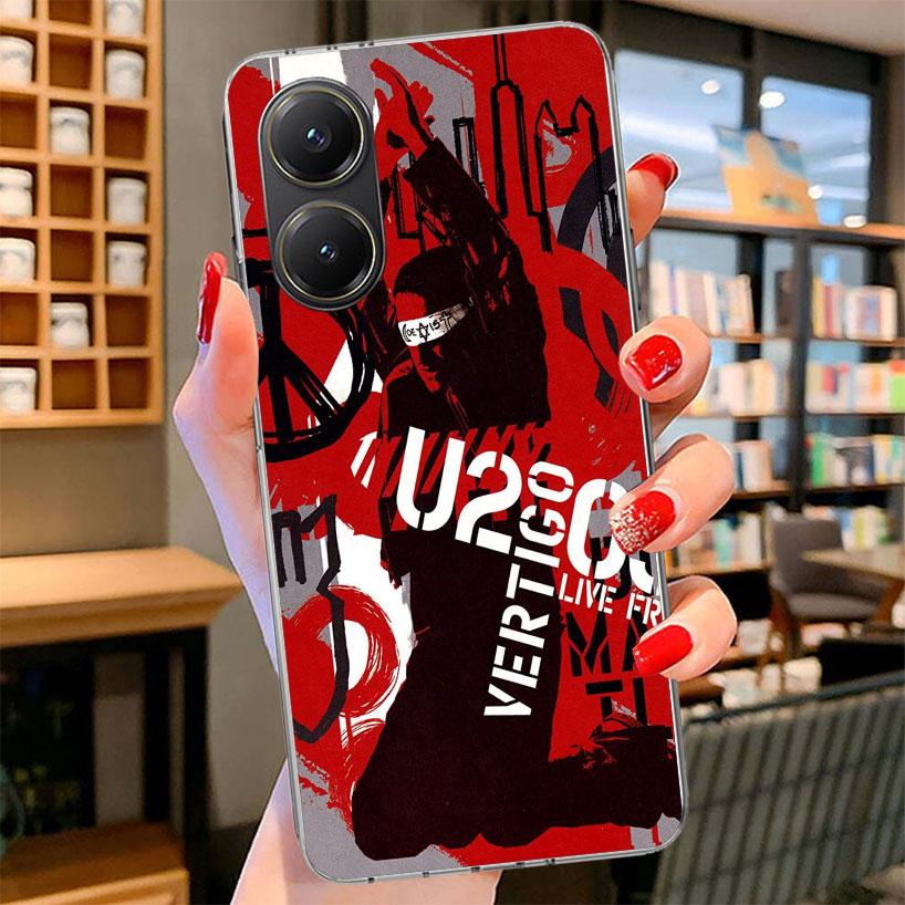 

Band U-U2 Rock Phone Case For Xiaomi Poco F7 Ultra X7 X6 X5 Pro M7 Redmi 15C 15 13C 13 12C 12 10C 10 9A 9C 9T 9 Shell Poco F7 Ul Xiaomi Poco X7 Pro