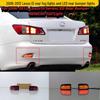 Kompatibel mit 2006-2012 Lexus IS für die Nachrüstung von Nebelschlussleuchten und LED-Stoßstangenleuchten mit sequenziellen Blinkern.