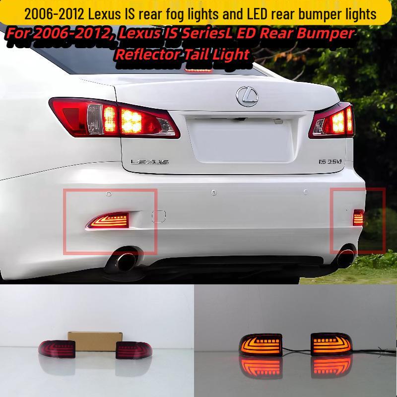 Kompatibel mit 2006-2012 Lexus IS für die Nachrüstung von Nebelschlussleuchten und LED-Stoßstangenleuchten mit sequenziellen Blinkern.