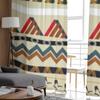 Elemente des ethnischen Stils, luxuriöse Chiffon-Vorhänge für Wohnzimmer, Schlafzimmer, Dekoration, Fenster, Voiles, Tüllvorhang