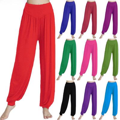 Pantaloni sportivi in modal per yoga e danza, pantaloni a campana larghi e di grandi dimensioni
